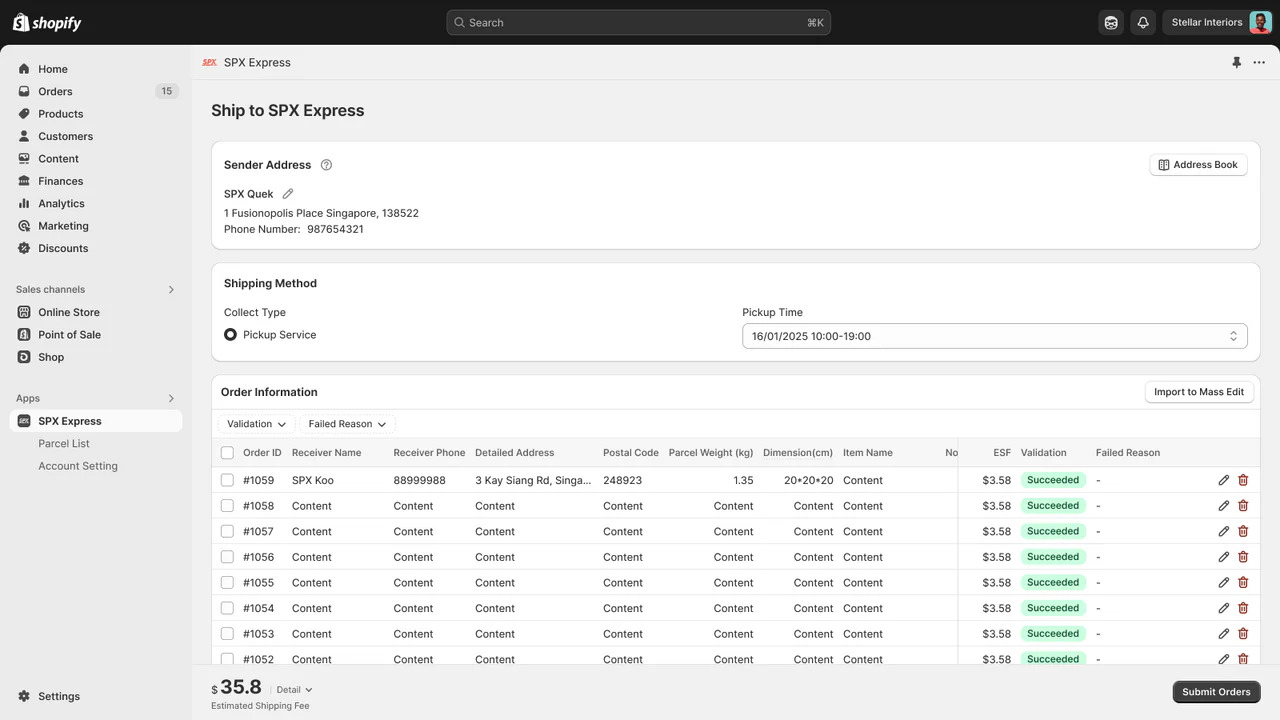 Resi SPX Tidak Terlacak